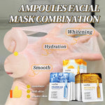 30pcs SADOER Vitamin C Hyaluronic Acid 24K Gold Facial Mask Set Moisturizing Whitening Soothing Repair Face Sheet Mask