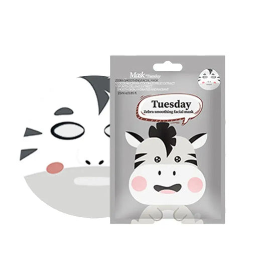 1/7pcs Cartoon Facial Mask Deep Hydrating Sheet Mask Moisturizing Tender Skin Mask Dog Panda Pig Animal Pattern Skin Care
