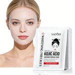 5pcs SADOER Kojic Acid Face Mask Moisturizing Brightening Hydrating Facial Masks Face Sheet Masks Beauty Face Skin Care Products