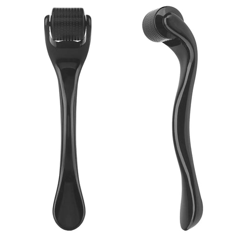 540 Needles Derma Roller for Face & Hair Growth in full black and red design