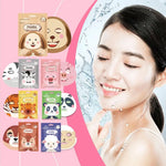 1/7pcs Cartoon Facial Mask Deep Hydrating Sheet Mask Moisturizing Tender Skin Mask Dog Panda Pig Animal Pattern Skin Care